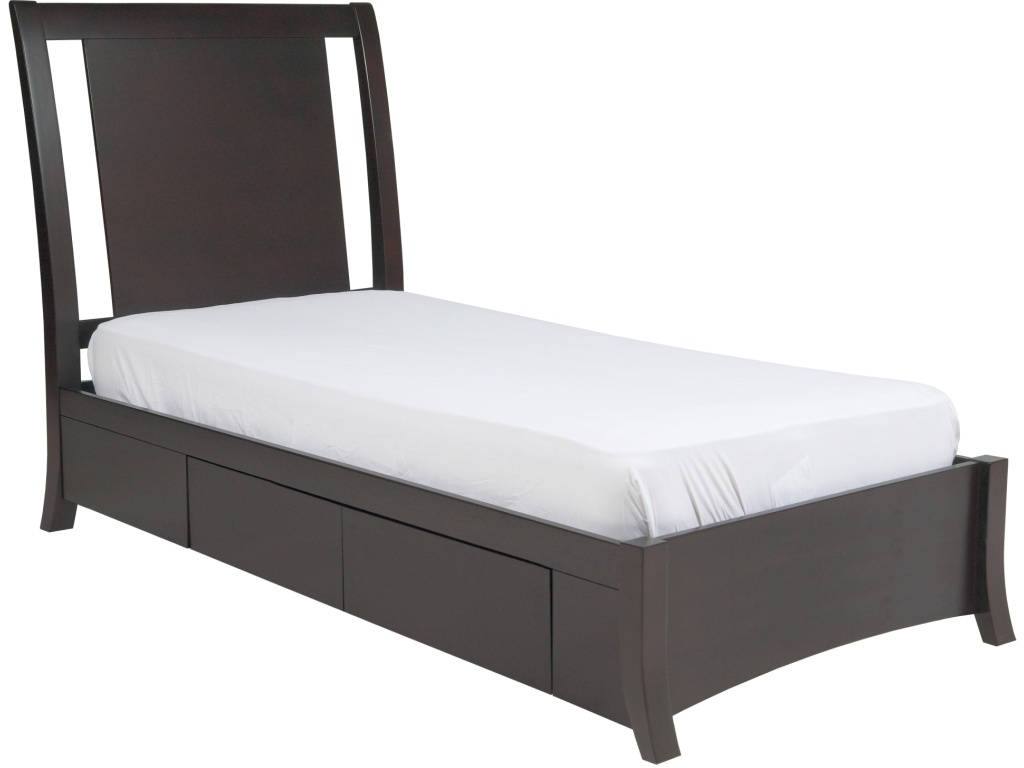 Nevis Low Profile Storage Bed in Espresso - image 5
