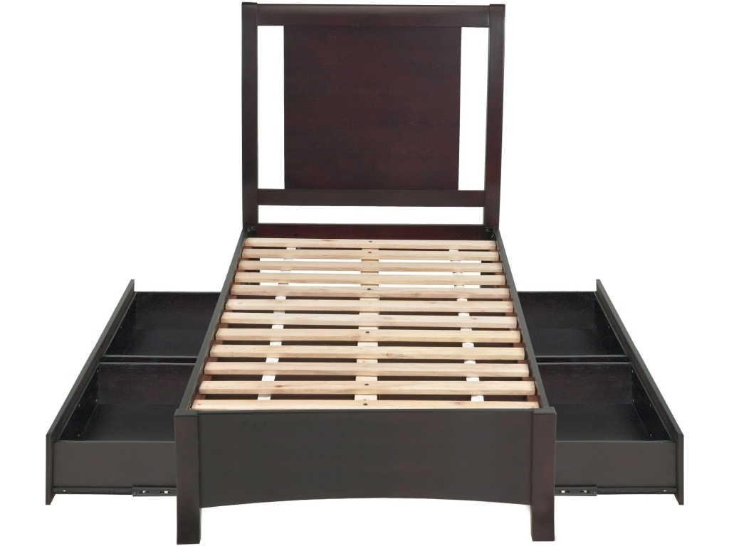 Nevis Low Profile Storage Bed in Espresso - image 8