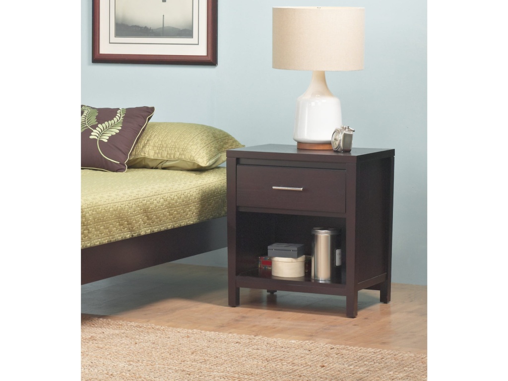 Nevis One Drawer Nightstand in Espresso - image 12