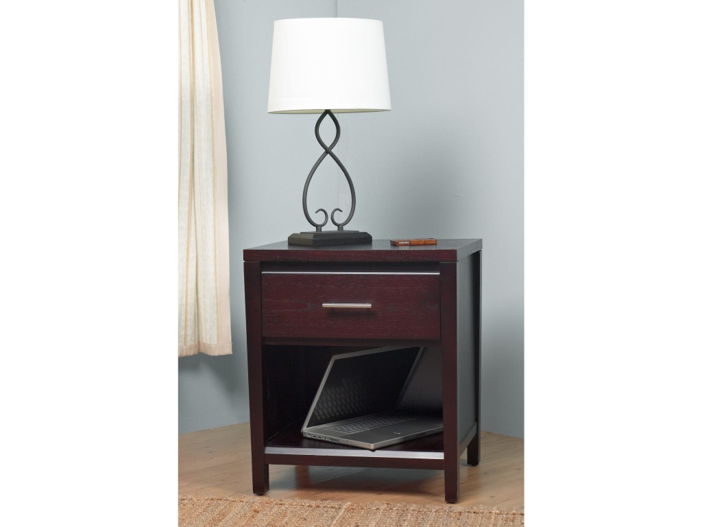 Nevis One Drawer Nightstand in Espresso - image 4