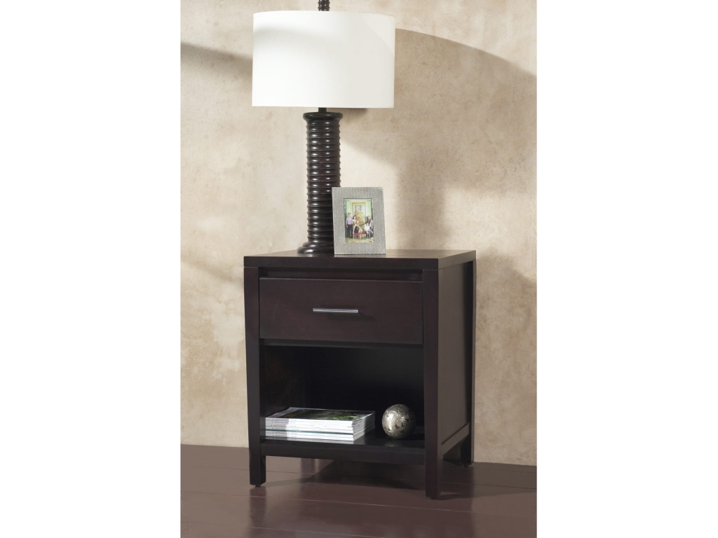 Nevis One Drawer Nightstand in Espresso - image 6