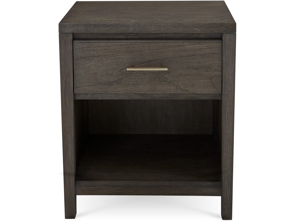 Nevis One Drawer Nightstand in Sharkskin - image 3