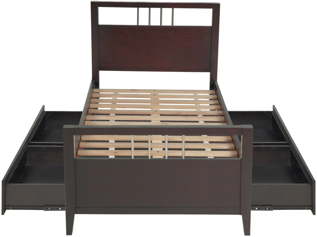 Nevis Platform Storage Bed in Espresso - image 7