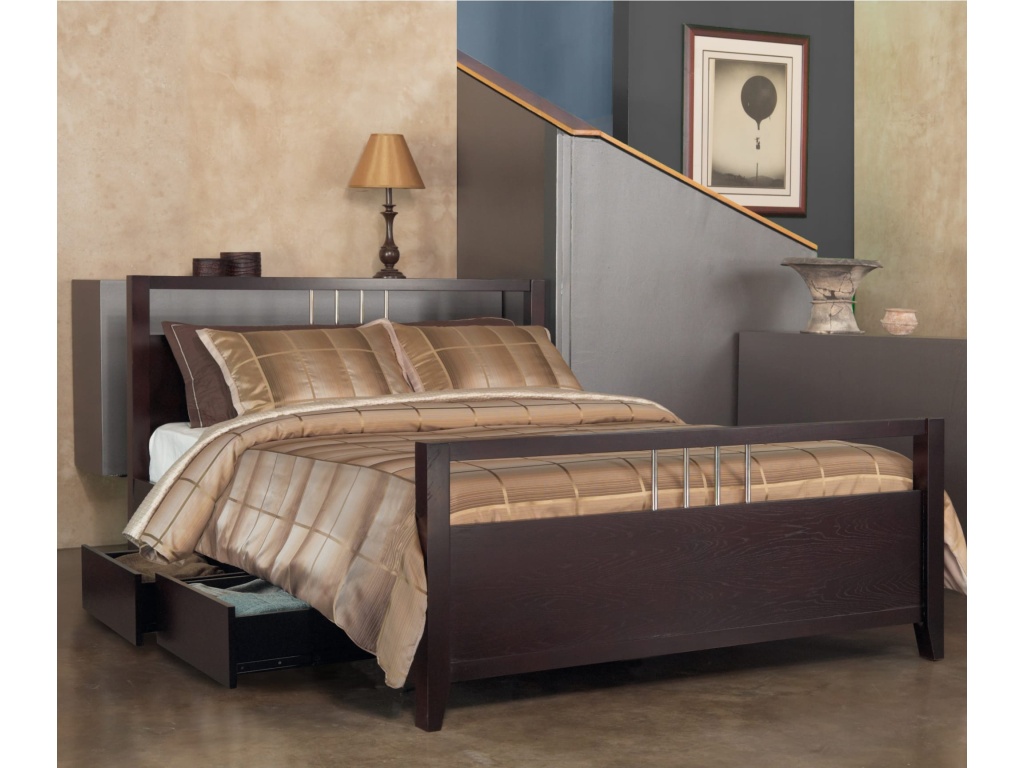 Nevis Platform Storage Bed in Espresso - image 9