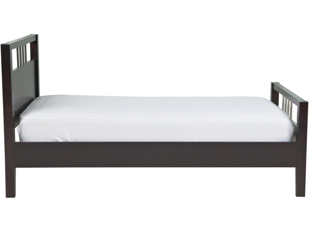 Nevis Wood Platform Bed in Espresso - image 5