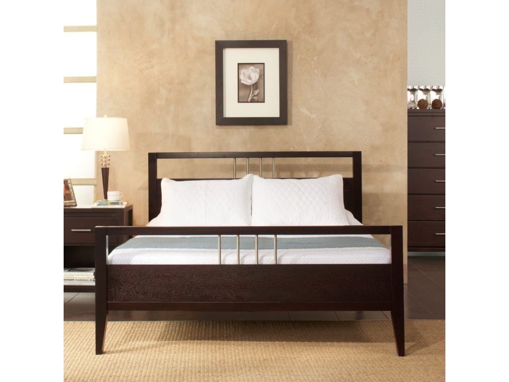 Nevis Wood Platform Bed in Espresso - image 8