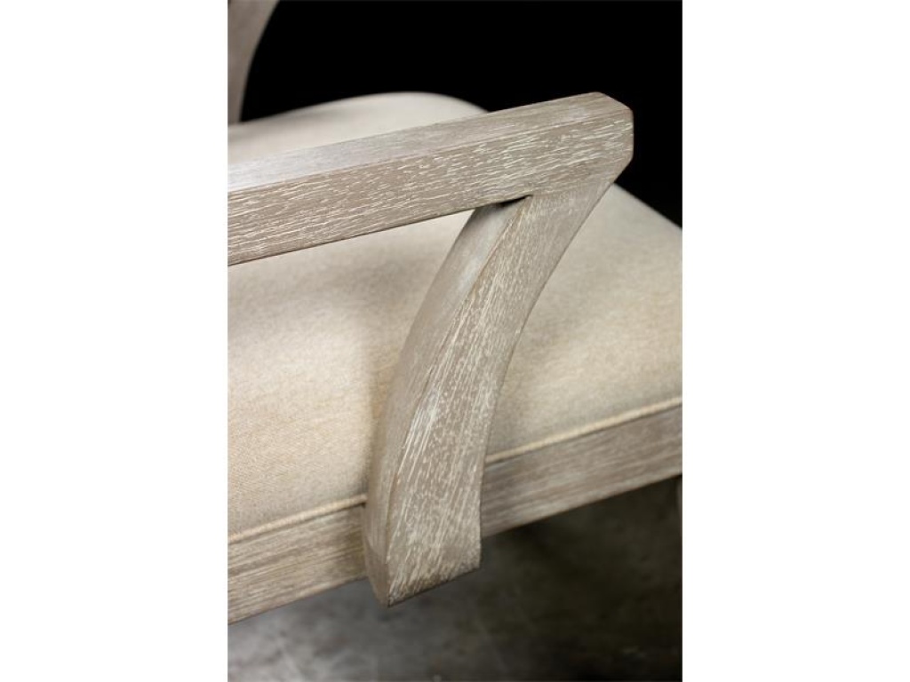 Upholstered Wood Back Arm Chair - image 5