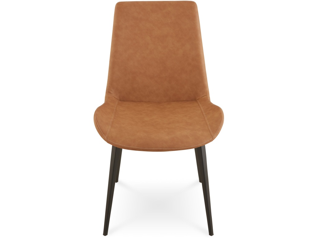 Nicoya Upholstered Dining Chair in Buckskin Synthetic Leather and Black - image 4