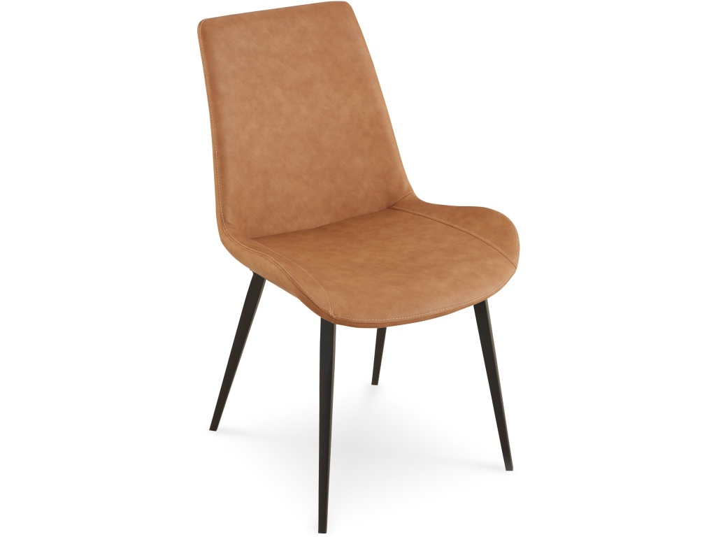 Nicoya Upholstered Dining Chair in Buckskin Synthetic Leather and Black - image 5