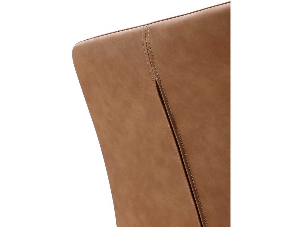 Nicoya Upholstered Dining Chair in Buckskin Synthetic Leather and Black - image 7