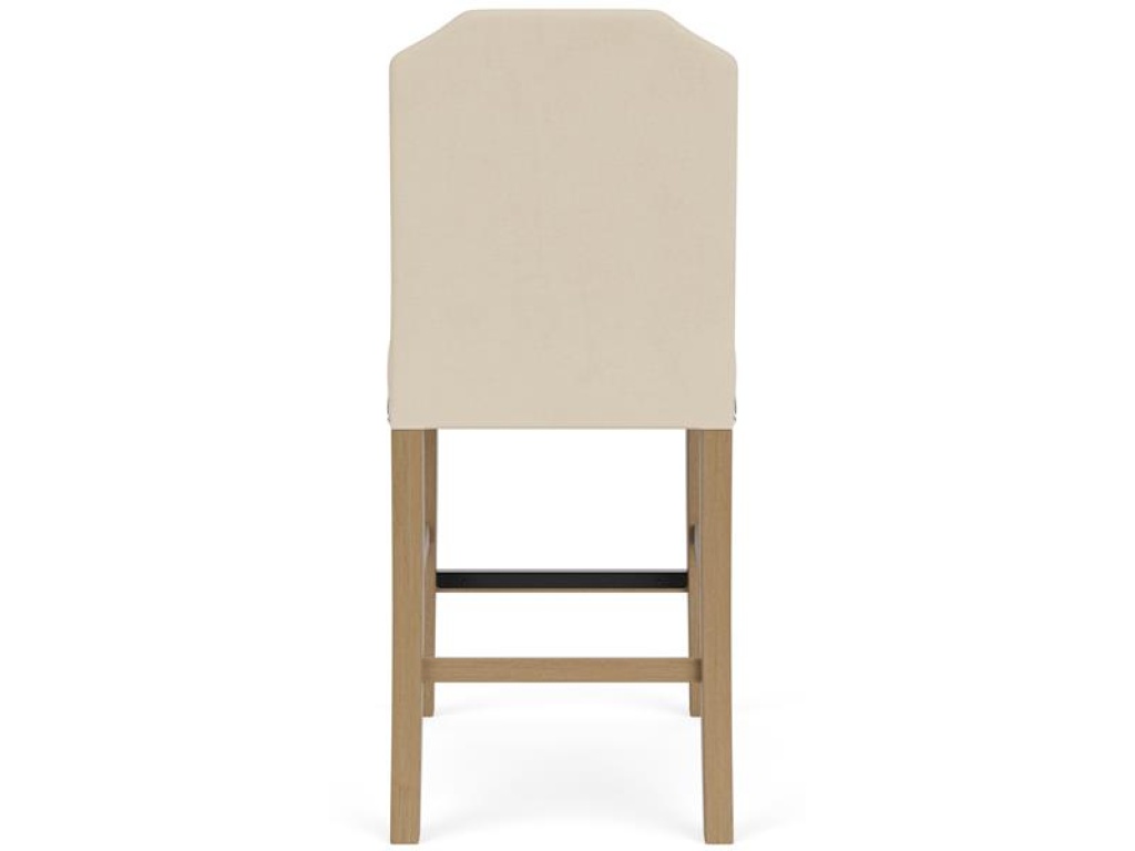 Clipped Top Upholstered Stool - image 3