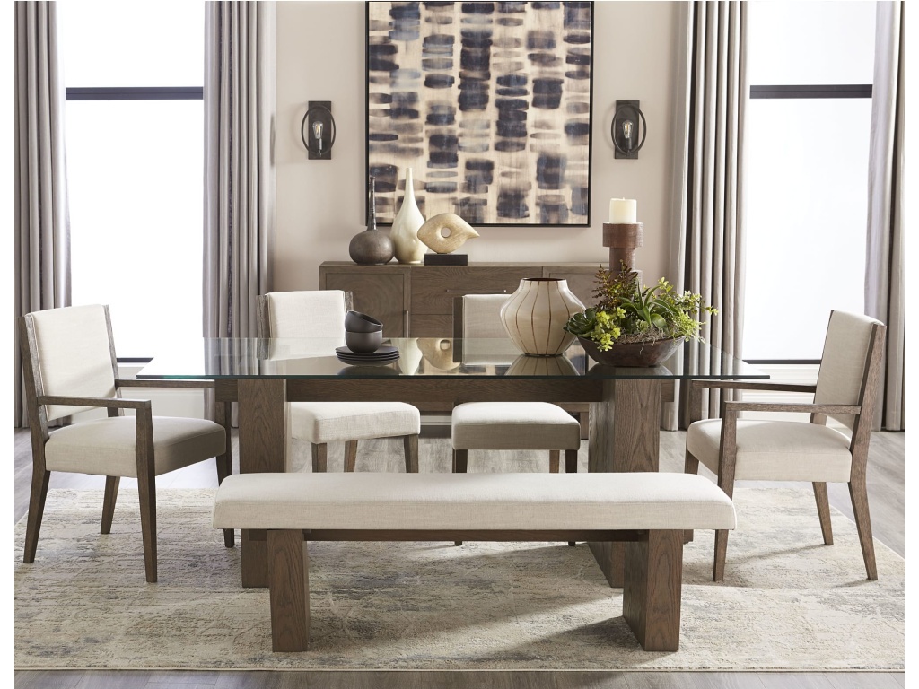 Oakland Glass Table in Brunette - image 1