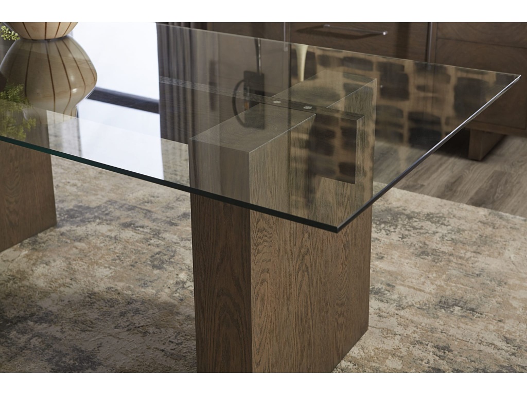 Oakland Glass Table in Brunette - image 2