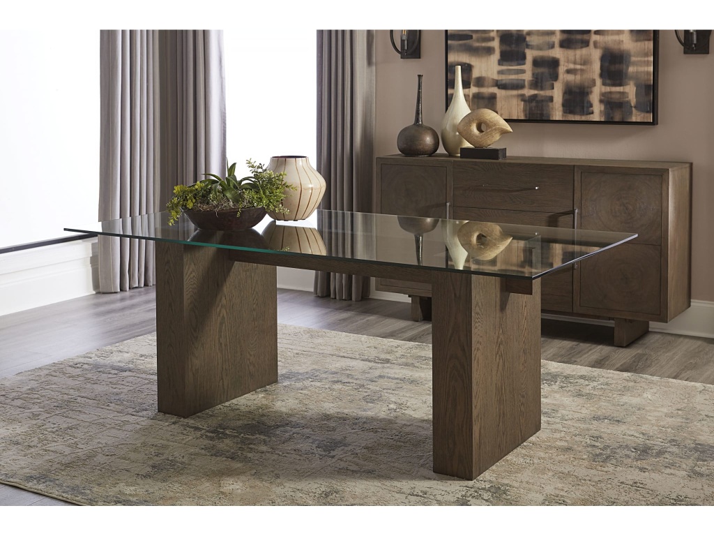 Oakland Glass Table in Brunette - main image