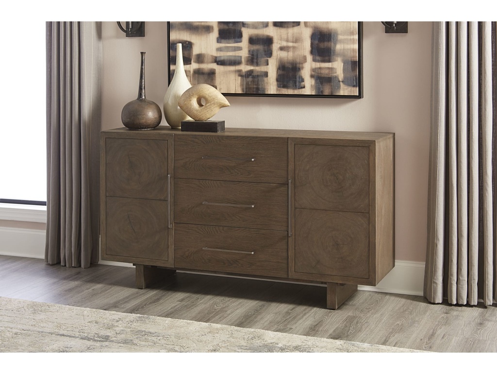 Oakland Three-Drawer Sideboard in Brunette - main image
