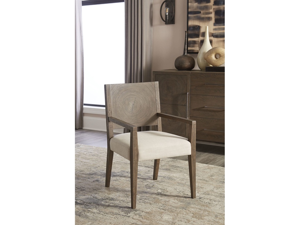 Oakland Wood Arm Chair in Brunette - main image
