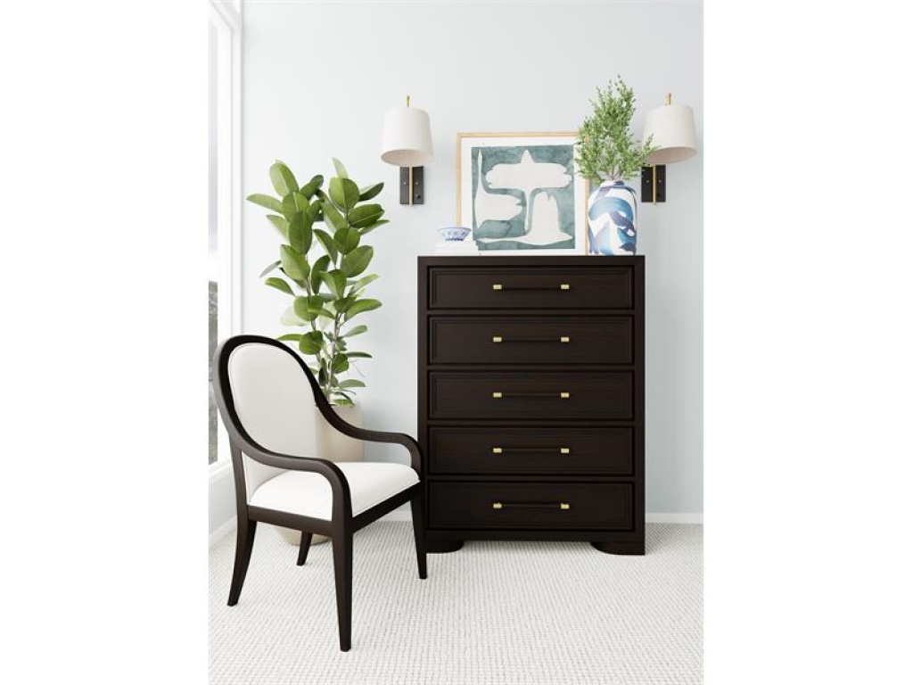 Curved Upholstered Arm Chair - image 1