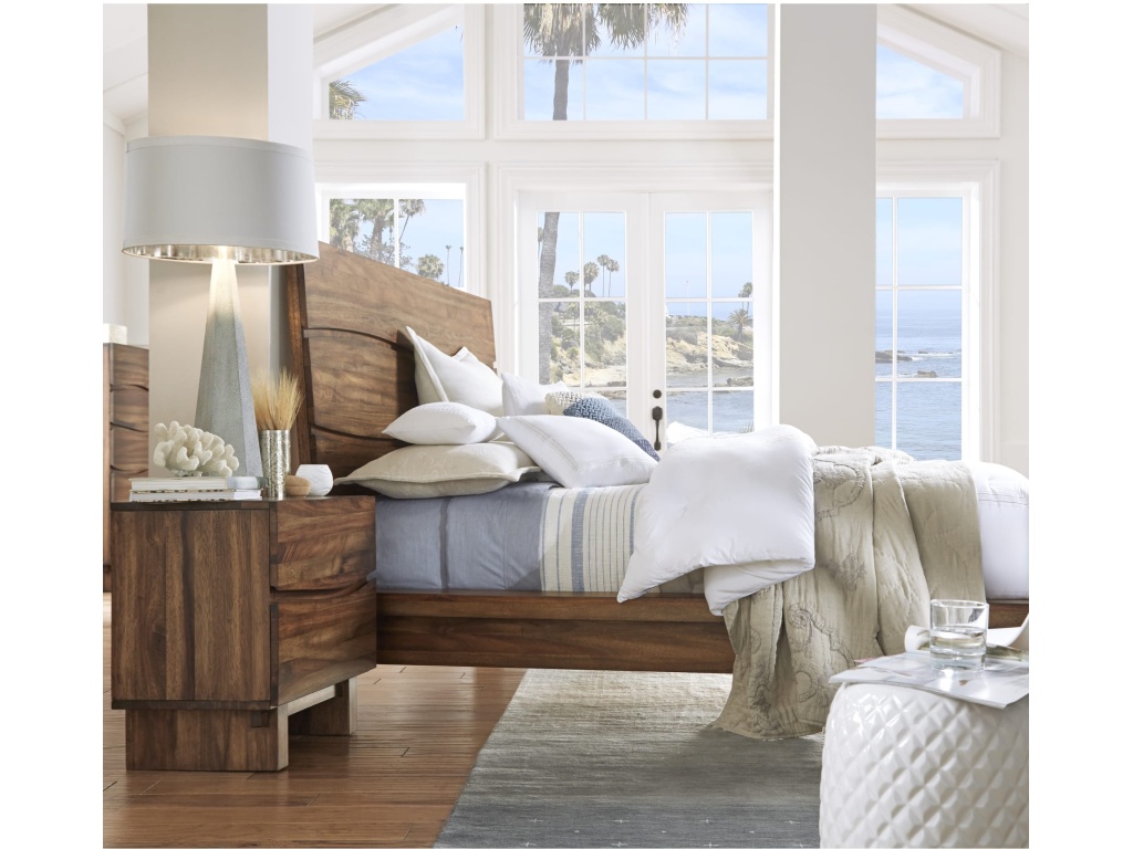 Ocean Solid Wood Platform Bed in Natural Sengon - image 3