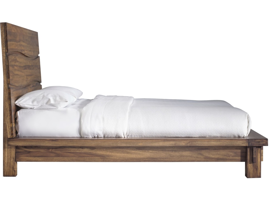 Ocean Solid Wood Platform Bed in Natural Sengon - image 7