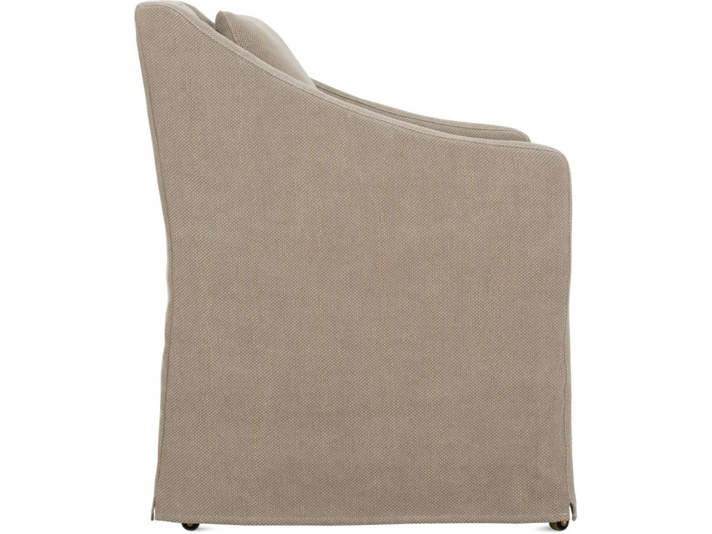 Odessa Slip Dining Arm Chair With Casters - image 1