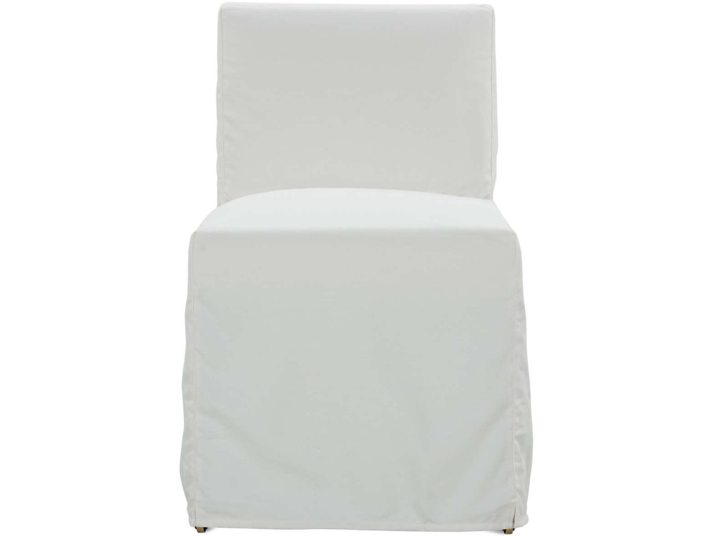 Odessa Slip Dining Armless Chair With Casters - main image