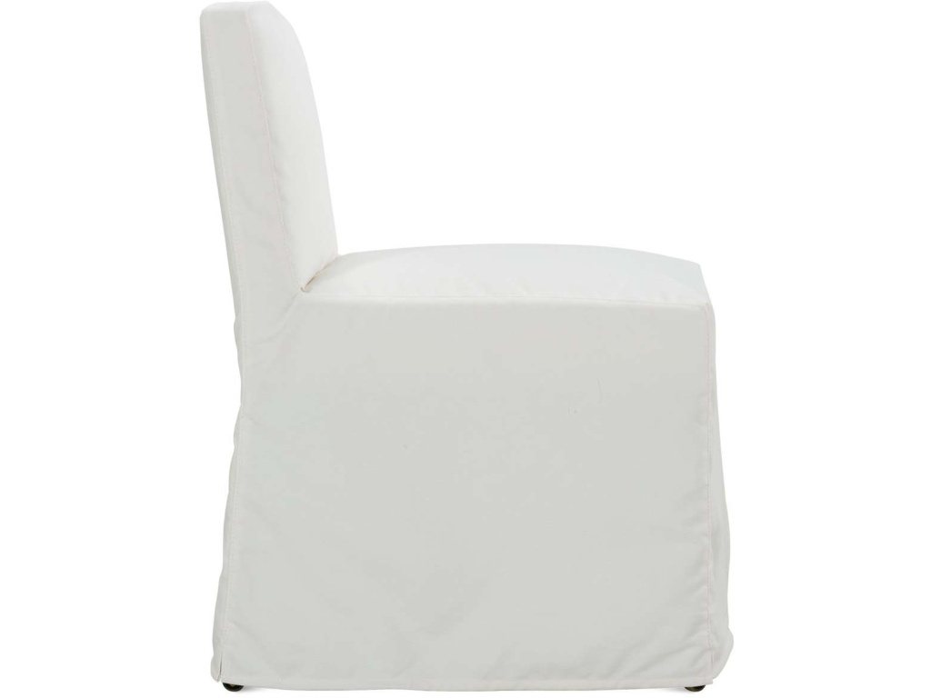 Odessa Slip Dining Armless Chair With Casters - image 1