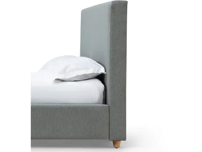 Olivia Upholstered Headboard in Pewter - Alternative View