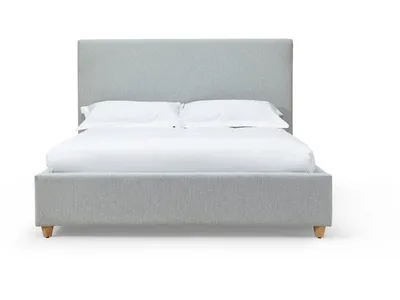 Olivia Upholstered Platform Bed in Linen - Alternative View