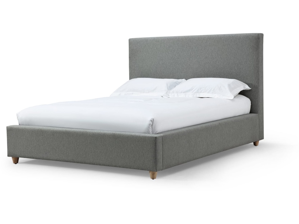 Olivia Upholstered Platform Bed in Pewter - image 2