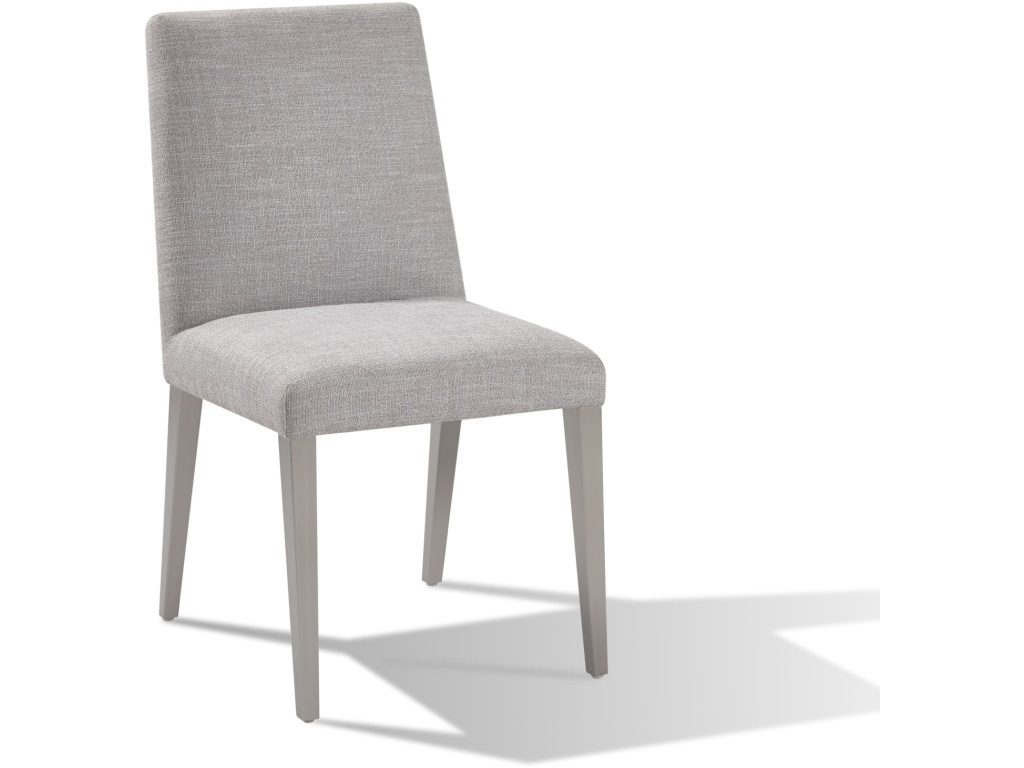 Omnia Dining Chair in Silver Linen and Brushed Stainless Steel - image 4