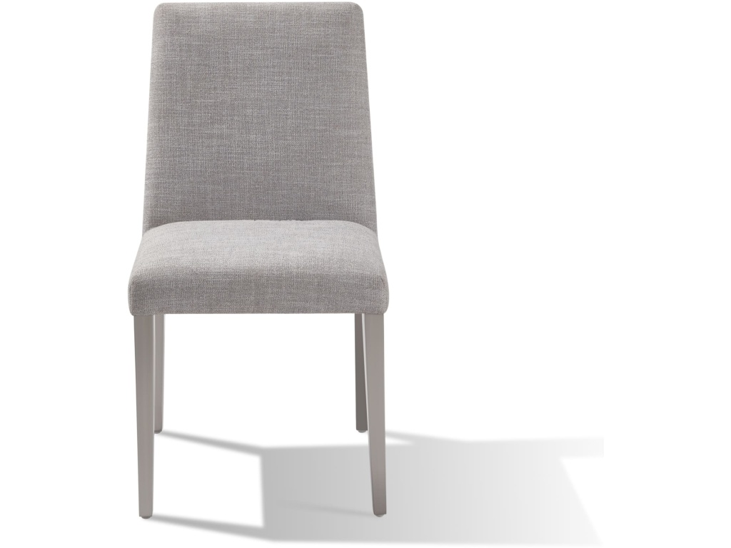 Omnia Dining Chair in Silver Linen and Brushed Stainless Steel - image 5