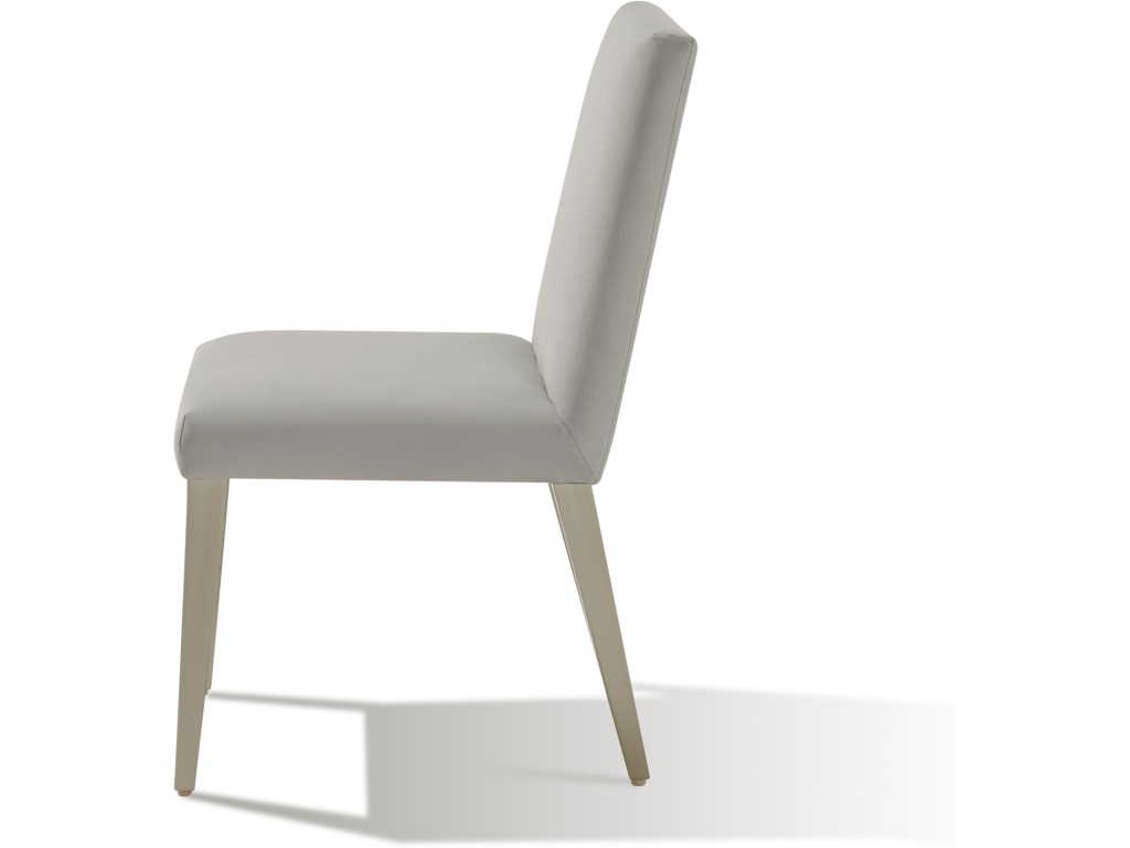Omnia Dining Chair in Smoke Velvet and Brushed Stainless Steel - image 7