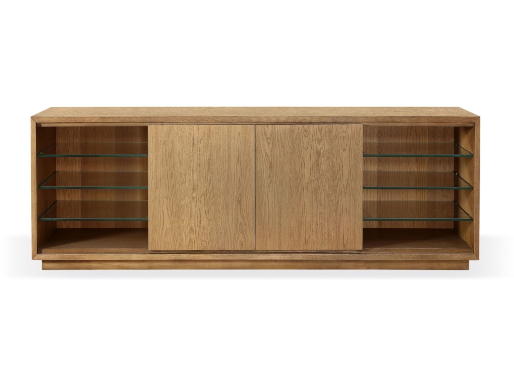 One Coastal Modern 74 inch TV Console in Bisque - image 2