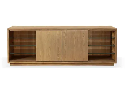 One Coastal Modern 74 inch TV Console in Bisque