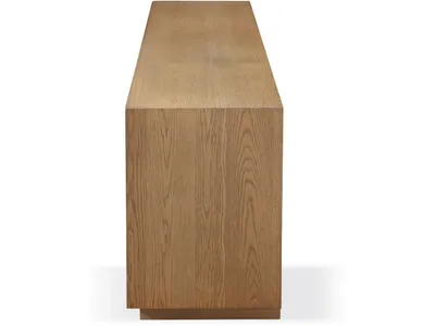 One Coastal Modern 84 inch TV Console in Bisque