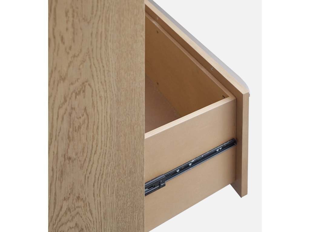 One Coastal Modern Five Drawer Chest in Bisque - image 5