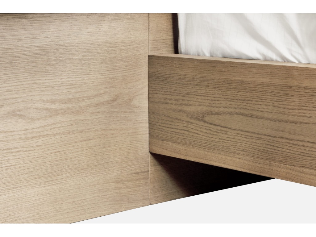 One Coastal Modern Live Edge Wall Bed with Floating Nightstands in Bisque - image 5