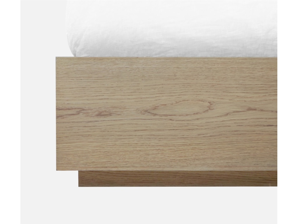 One Coastal Modern Platform Bed in Bisque - main image