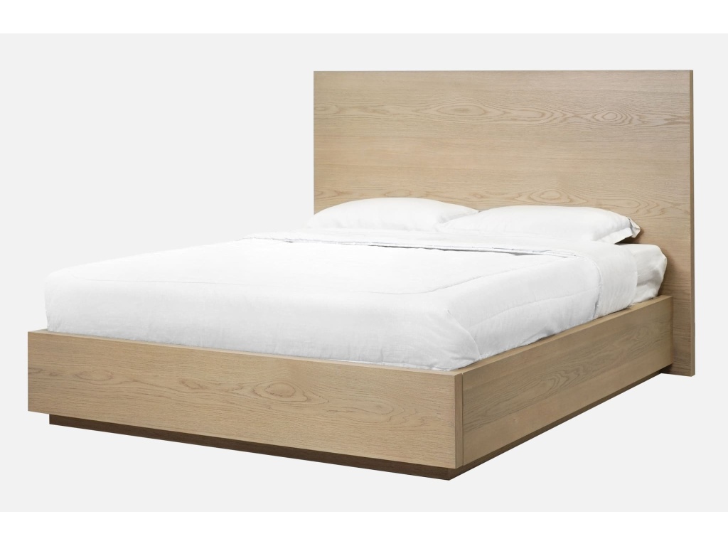 One Coastal Modern Platform Bed in Bisque - image 1