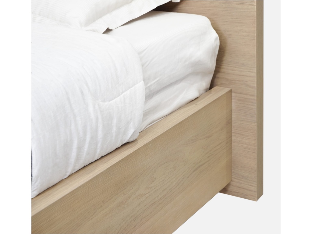 One Coastal Modern Platform Bed in Bisque - image 3