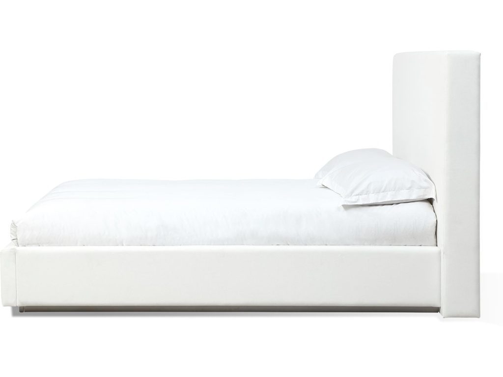 One Upholstered Footboard Storage Bed in Pearl - image 3