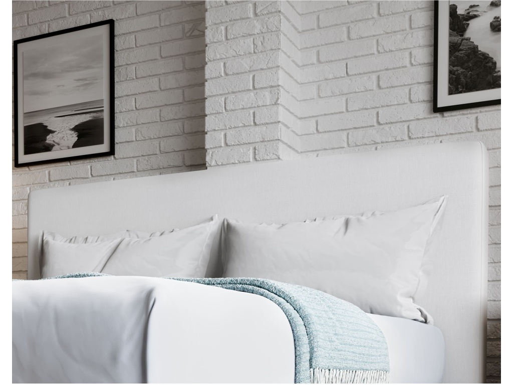 One Upholstered Modern Headboard in Pearl - image 1
