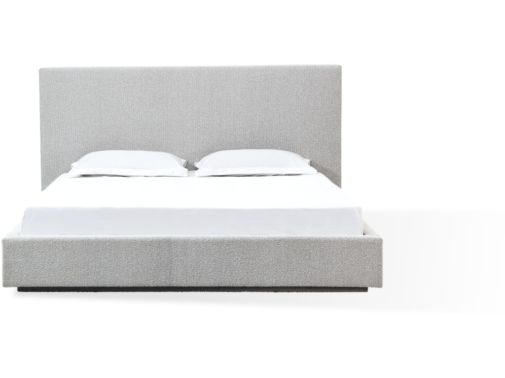One Upholstered Platform Bed in Cotton Ball Boucle - image 4