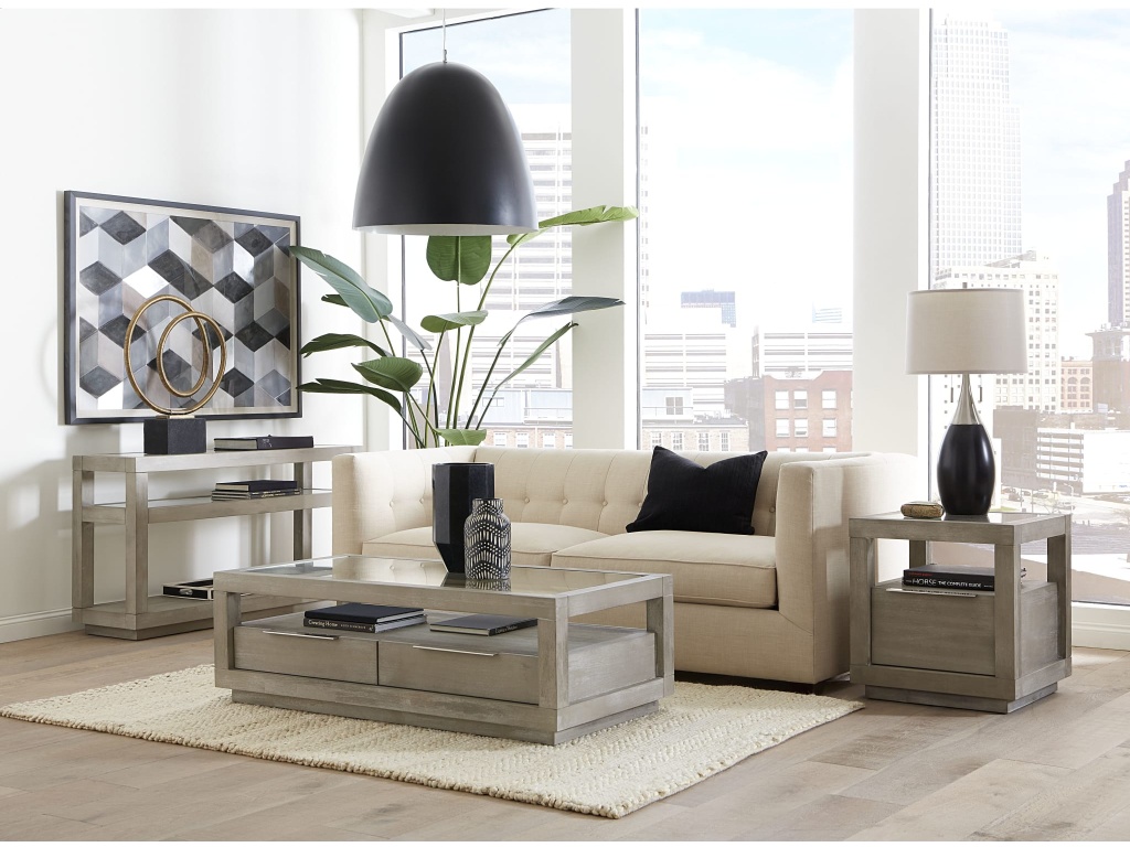 Oxford One-Drawer End Table in Mineral - image 1