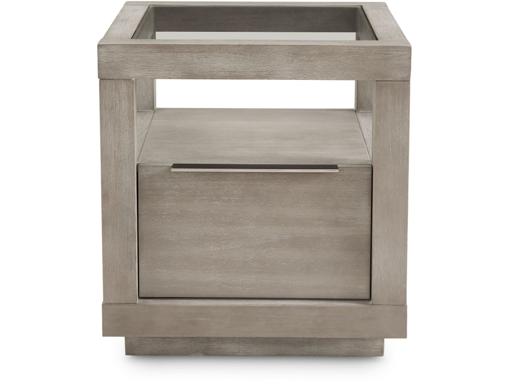Oxford One-Drawer End Table in Mineral - image 4