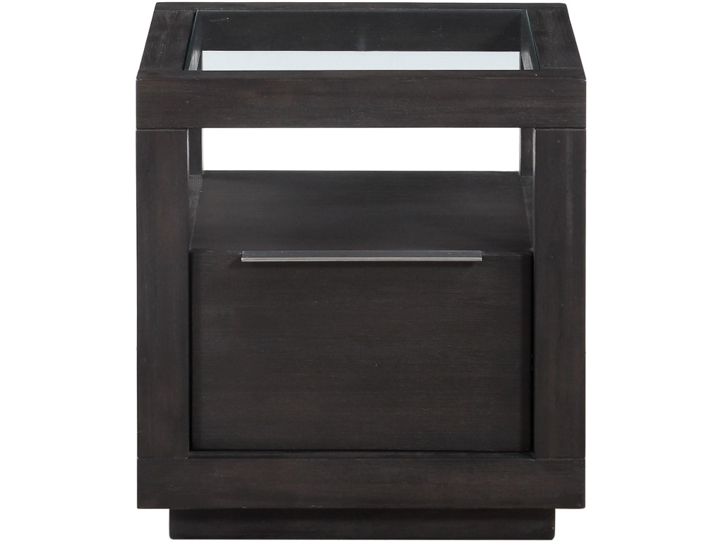 Oxford One Drawer End Table in Basalt Grey - image 3