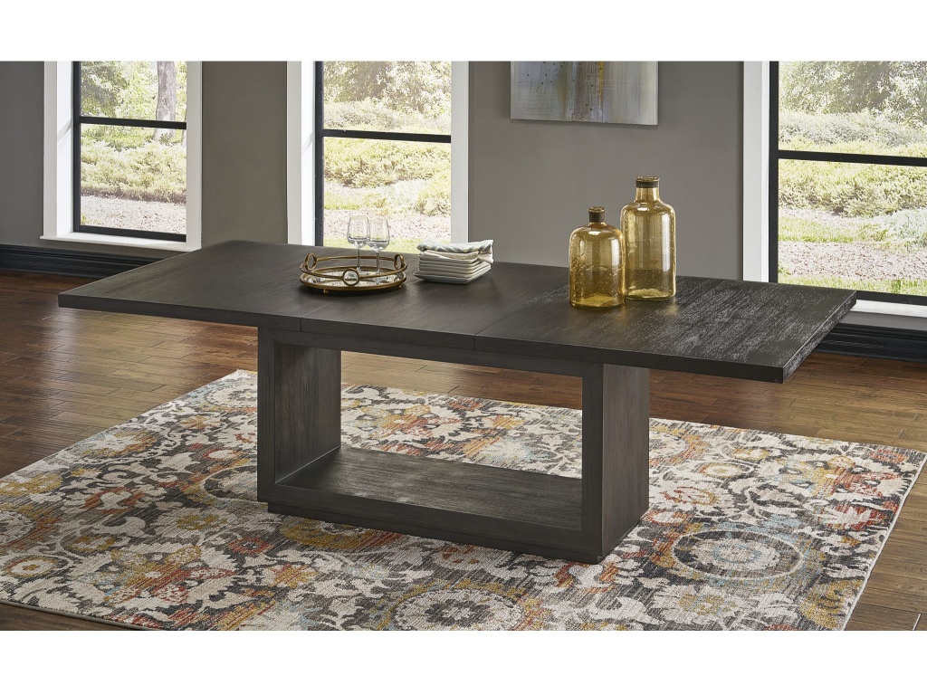 Oxford Rectangular Dining Table in Basalt Grey - main image