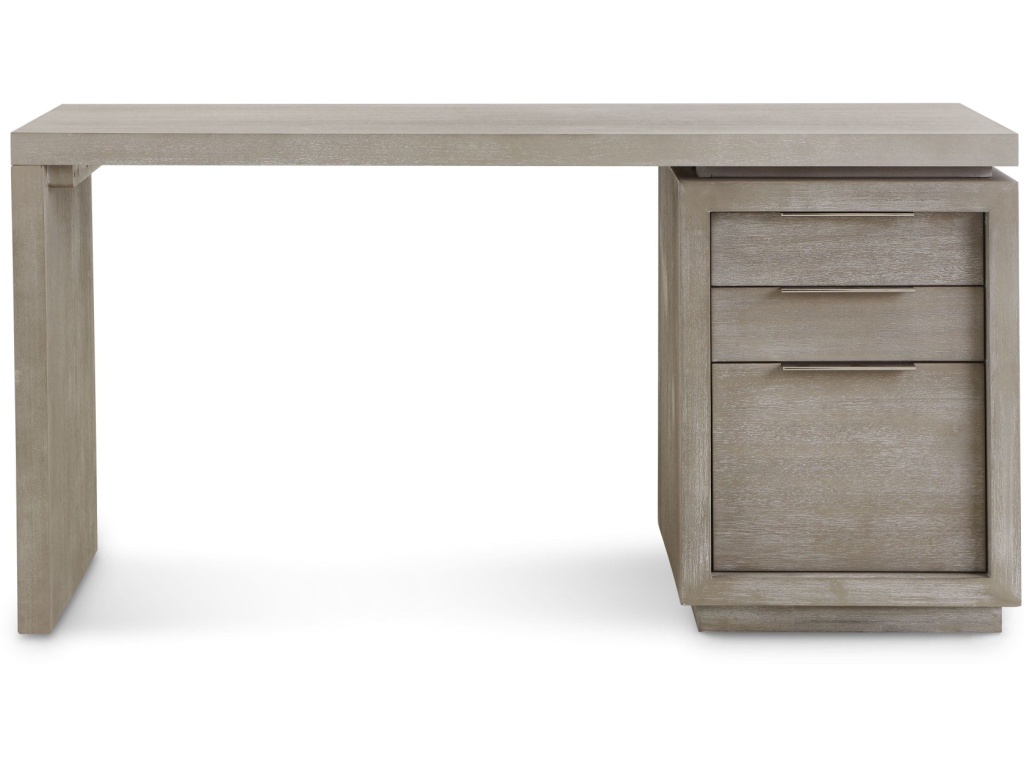 Oxford Three-Drawer Single Pedestal Desk in Mineral - image 5