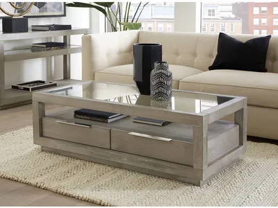 Oxford Two-Drawer Coffee Table in Mineral