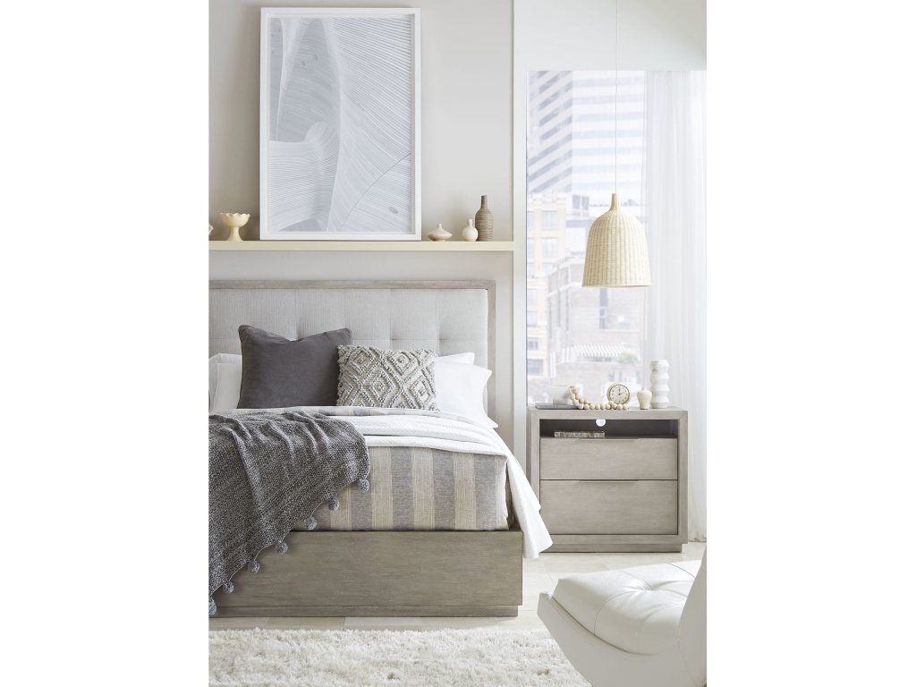 Oxford Two-Drawer Nightstand in Mineral - image 2